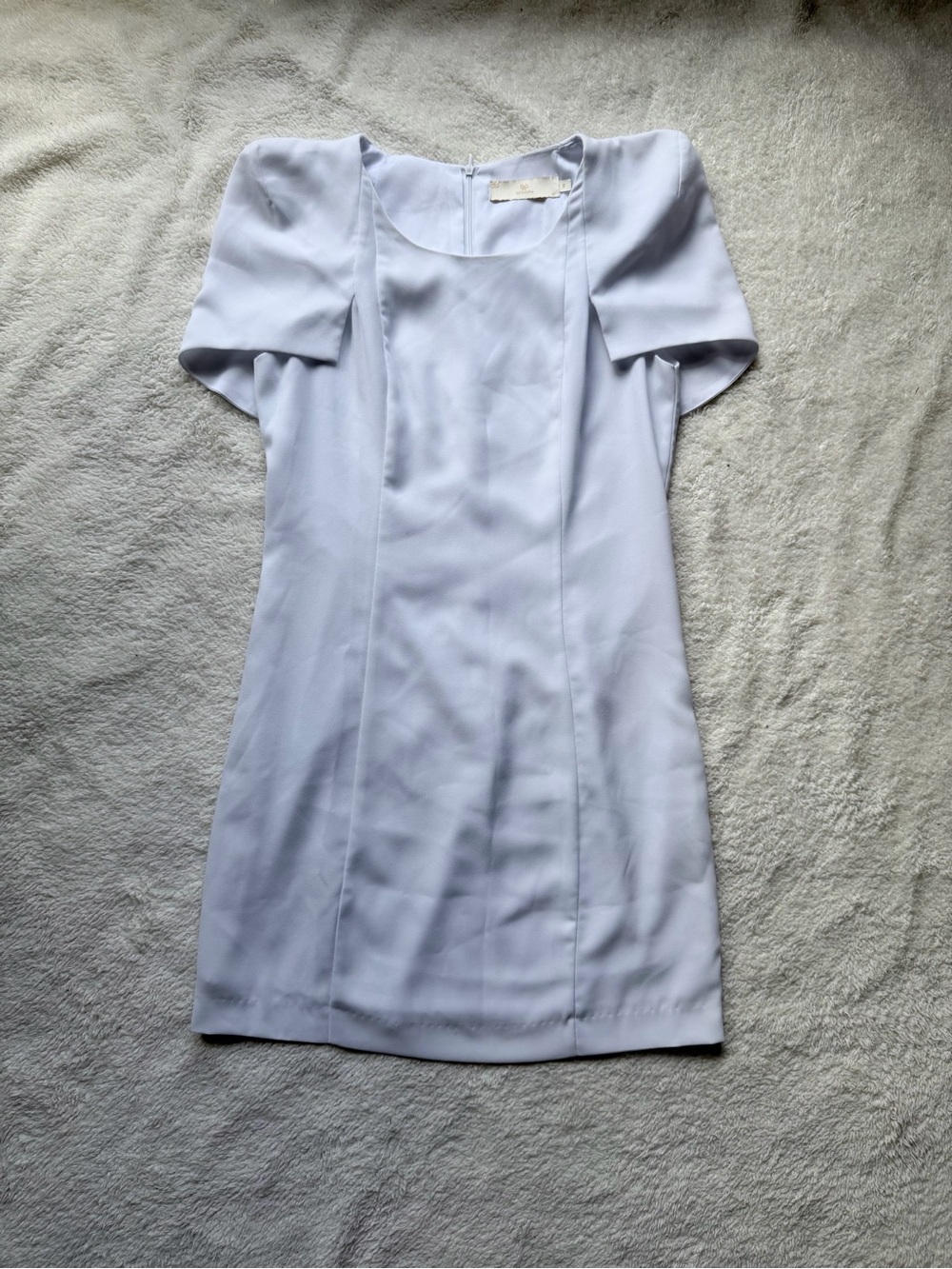 Women's Light white Short Sleeve Shift Dress
